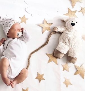 Plišana igračka ovca i beba